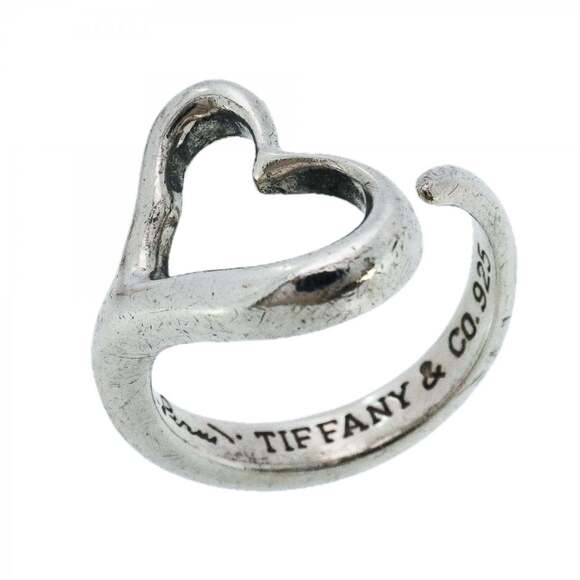 Tiffany Heart Ring Silver 925 Size 10 Women's P2125068